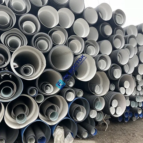 Труба пнд гофрированная 400/343 SN8 двустенная с раструбом